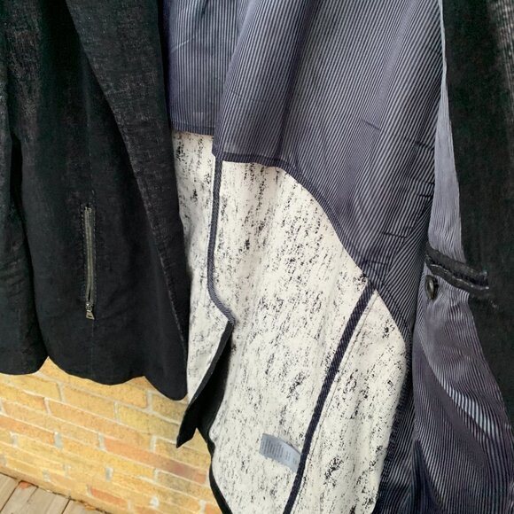 1198$ MSRP John Varvatos Tonal Plaid Zip Detail Jacket Size 54 - Picture 7 of 15